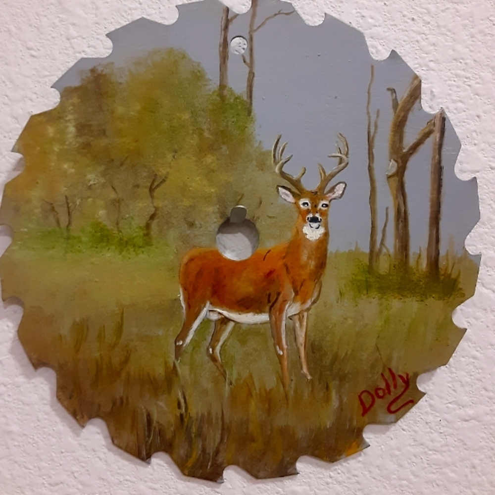 Handpainted Circular Saw Blade